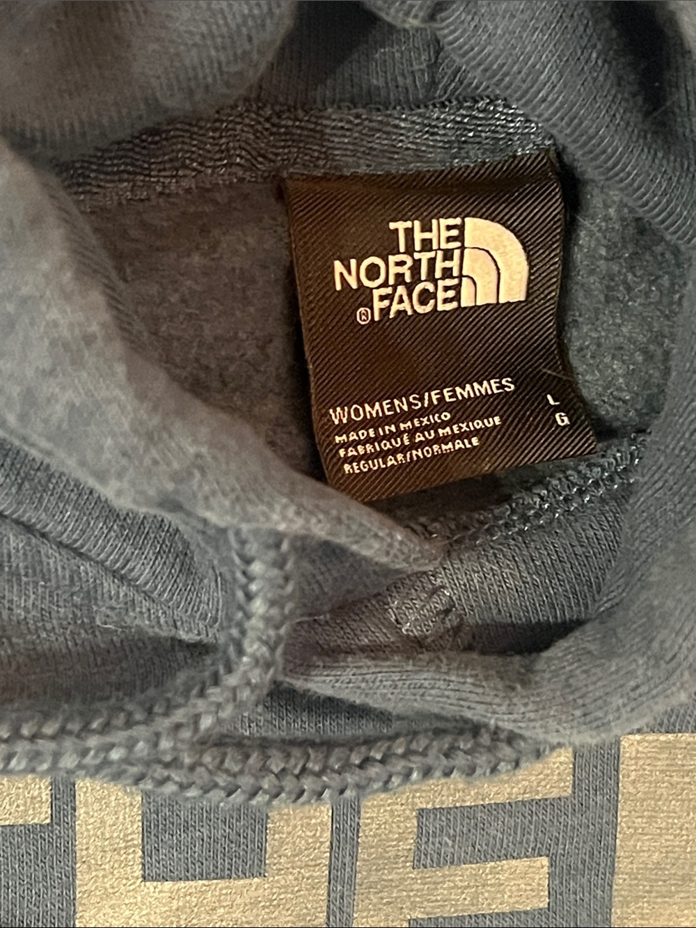 The North Face - Blue/Teal Logo Pullover Hoodie, Size L, Good Condition! - Picture 5 of 10